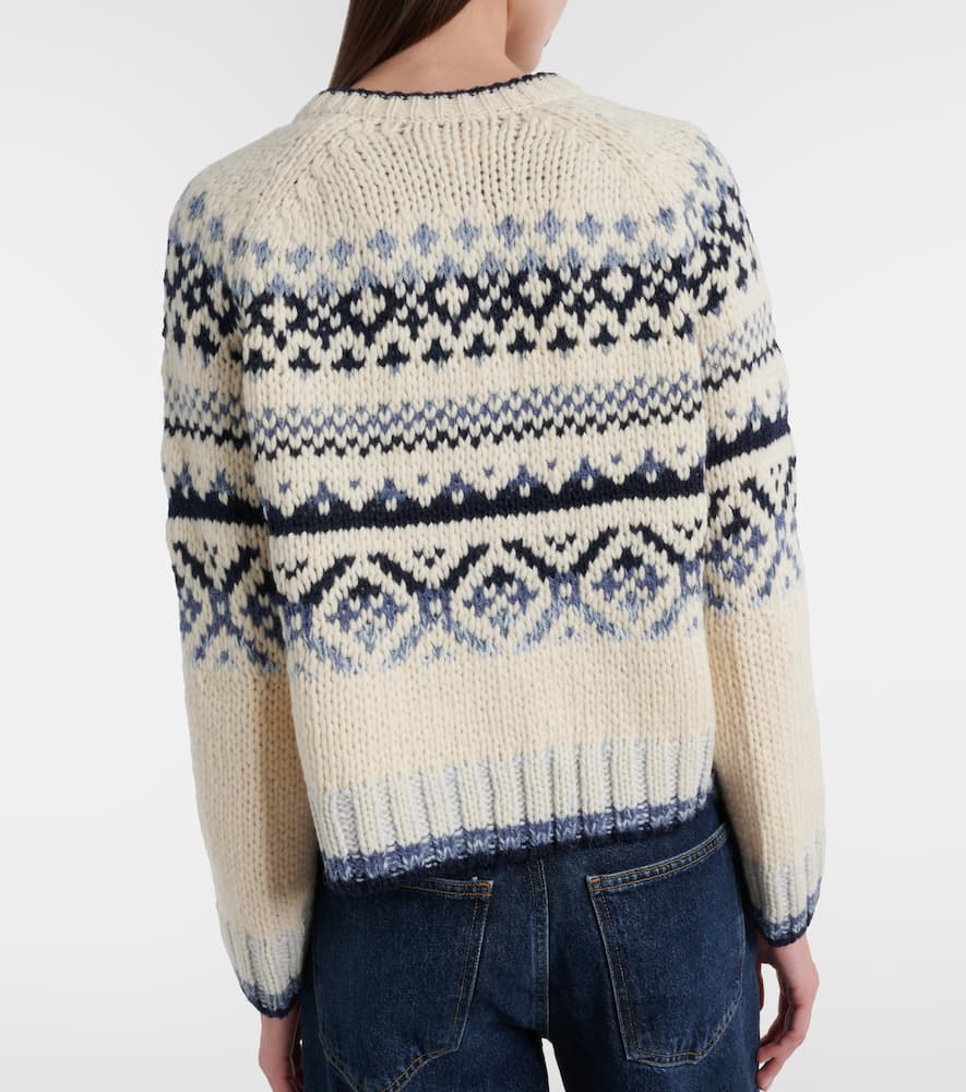 Tovah Fair Isle wool-blend cardigan