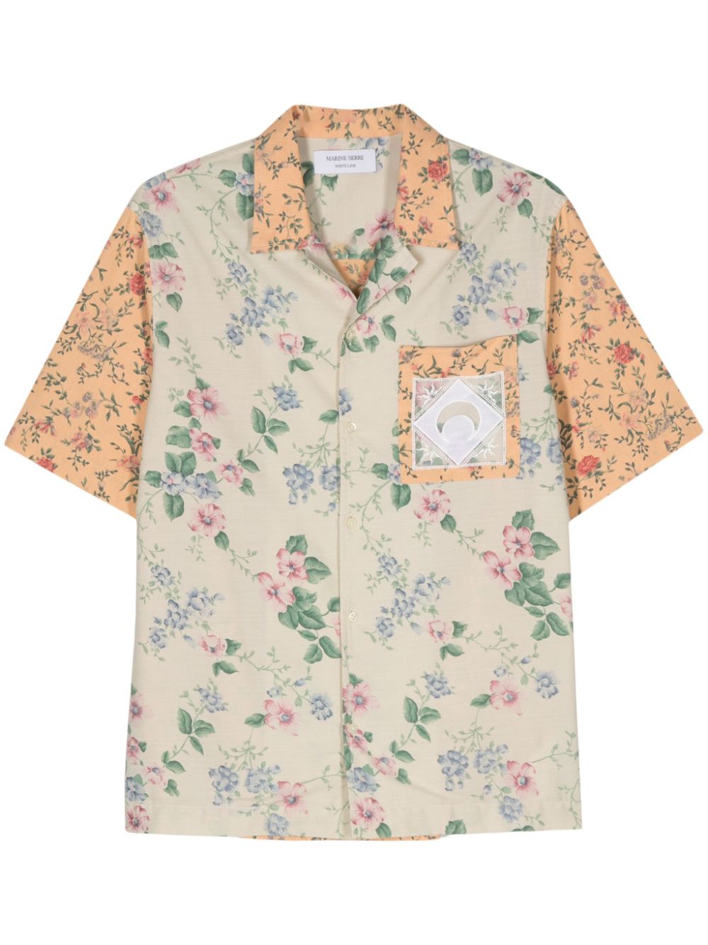 Floral-print shirt - Neutrals