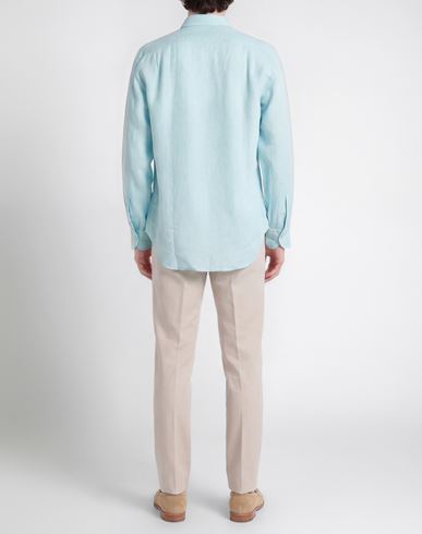 Stenströms Man Shirt Sky blue Size S Linen