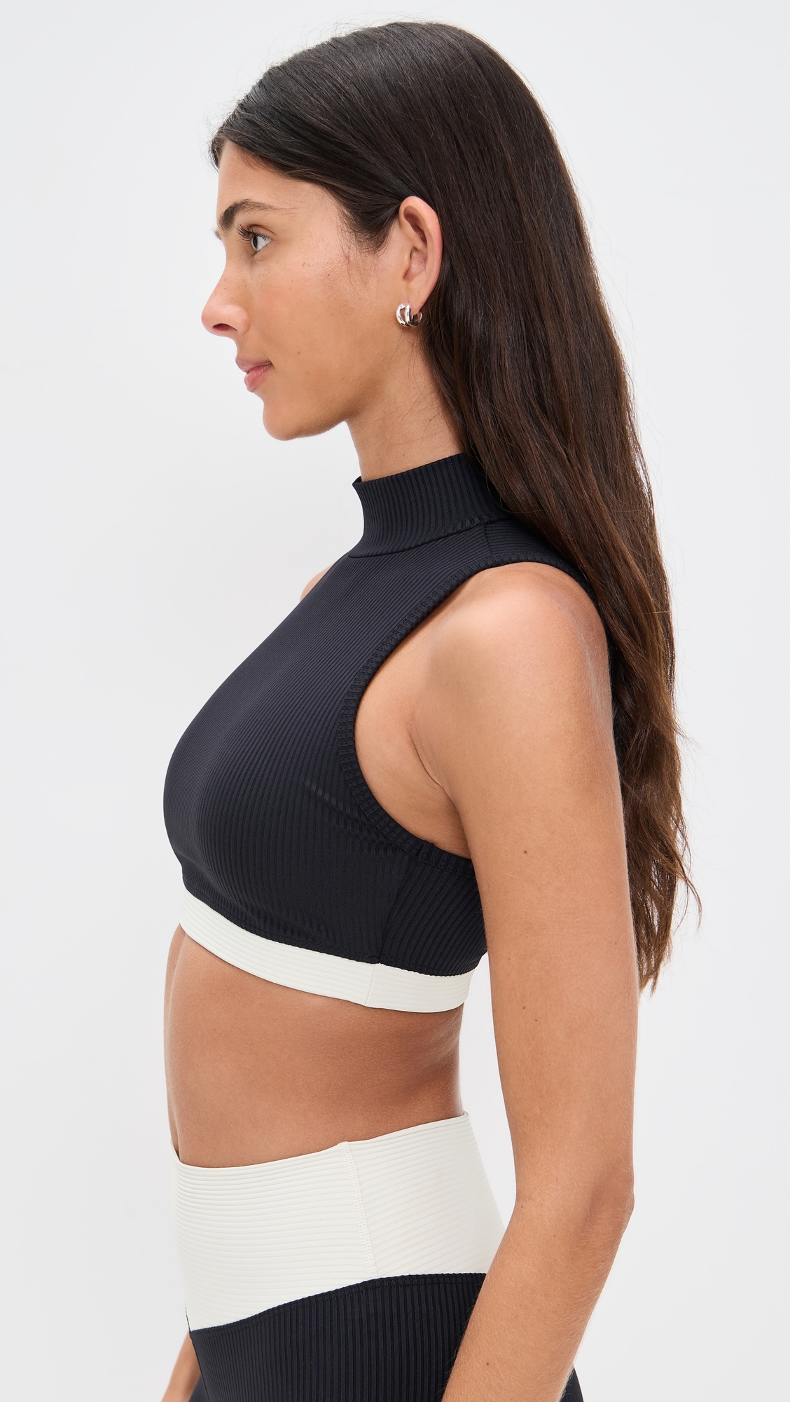 Ribbed Bodhi Bra Black/Cream
