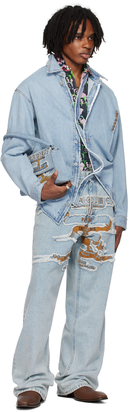 Y/Project Blue 'Paris' Best' Jeans