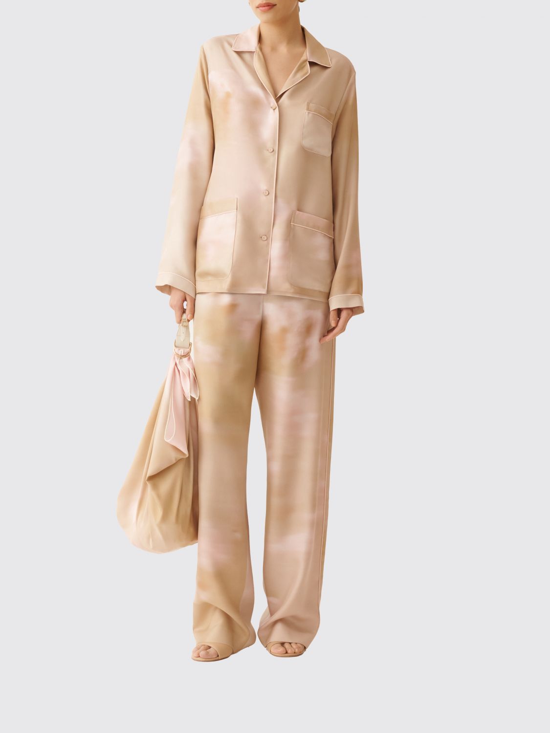 Pants Woman color Beige