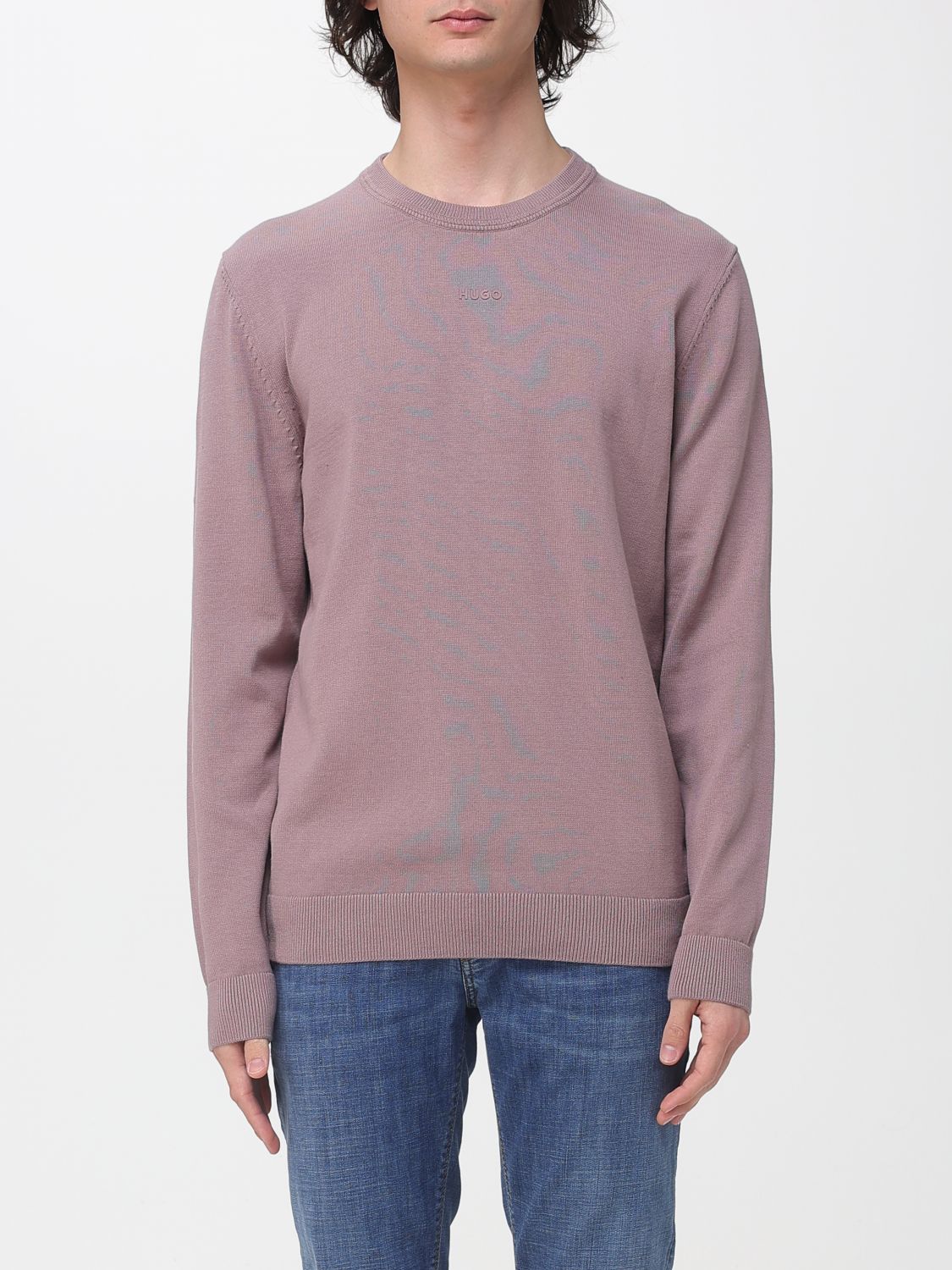 Sweater Men color Red Purple