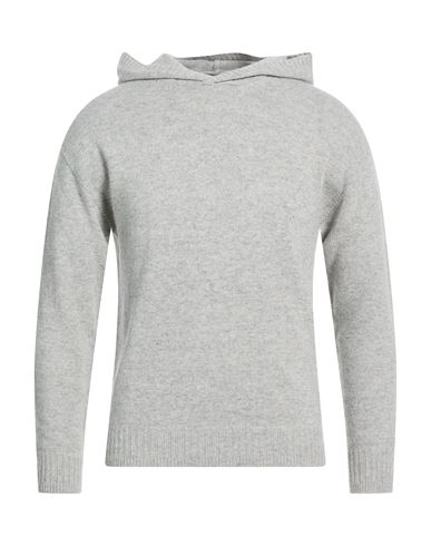 Man Sweater Light grey Size 42 Recycled wool, EcoVero viscose, Recycled polyamide, Recycled cashmere
