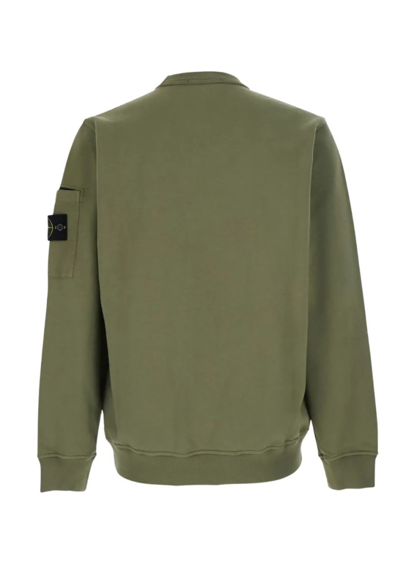Stone Island - sweatshirt crew neck cotton sleeve pocket