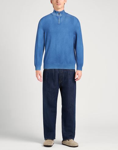 Man Turtleneck Blue