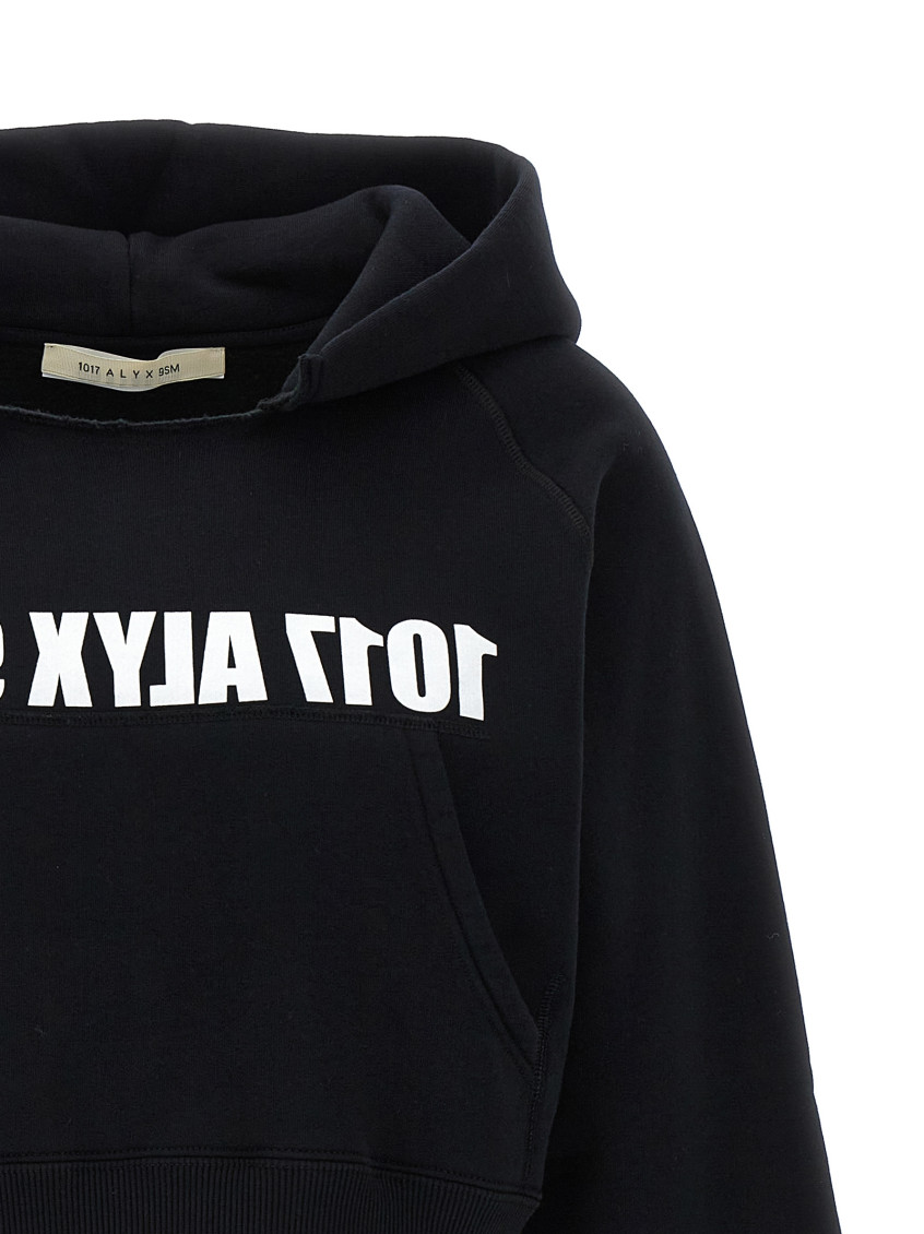 Black Cropped Hoodie