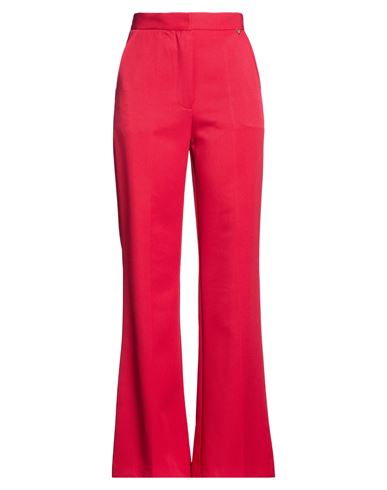 Woman Pants Red Size 4 Polyester, Elastane