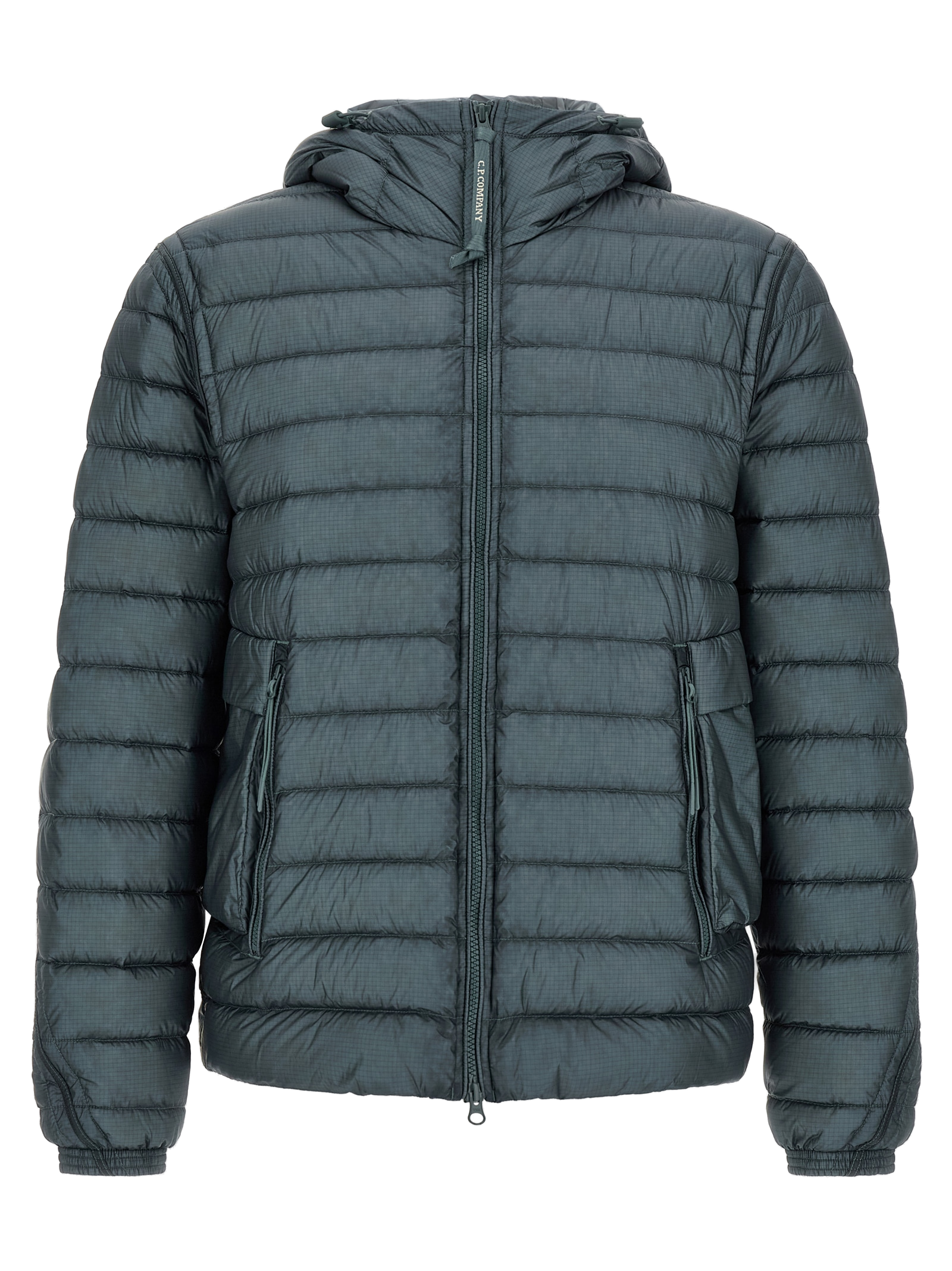 Quilted Polyamide Down Jacket — Blue