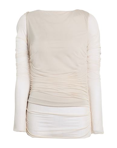 Woman Top Sand Size L Viscose, Polyester