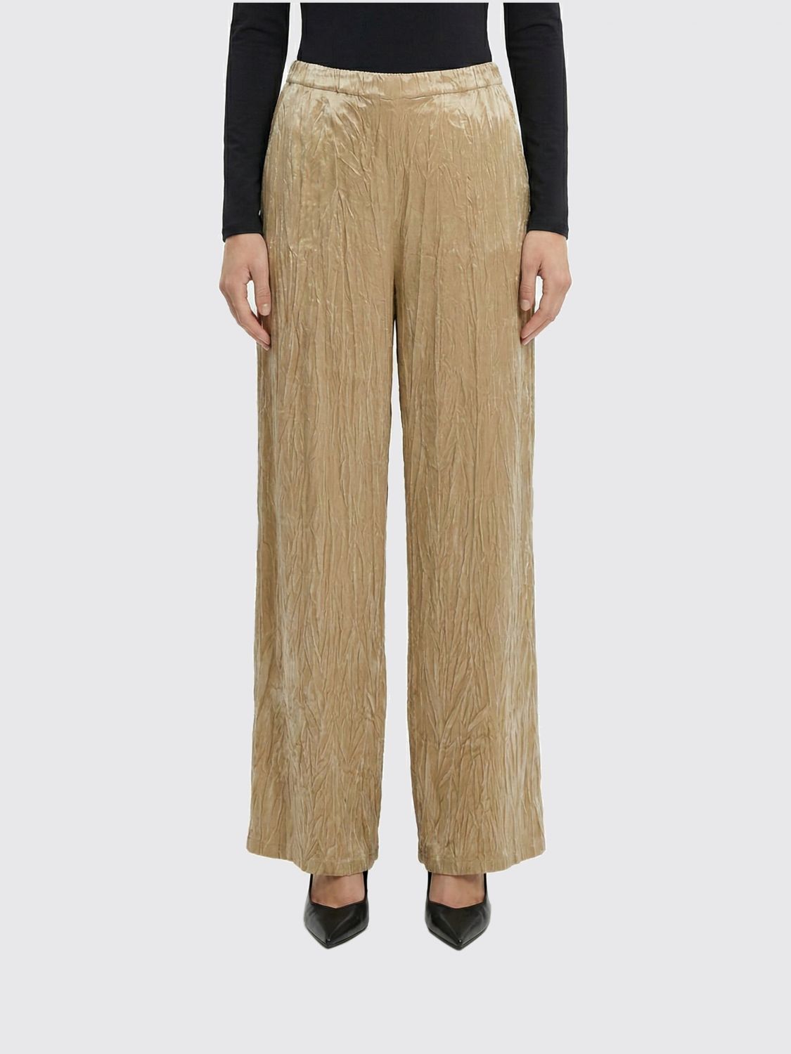 Pants Woman color Brown