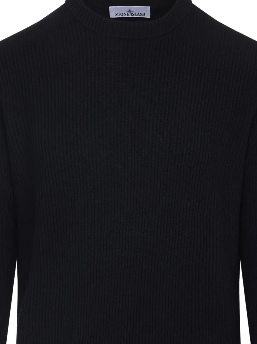 Ribbed Wool Turtleneck Sweater