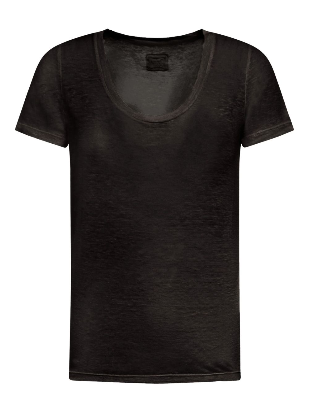 120% Lino linen T-shirt - Black