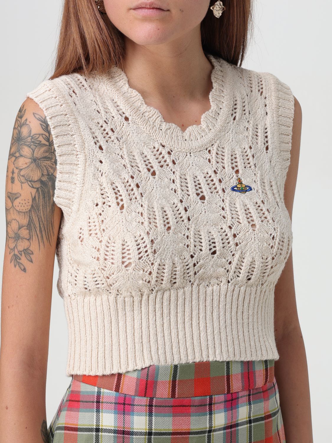 Orb-embroidered crew-neck jumper - Black