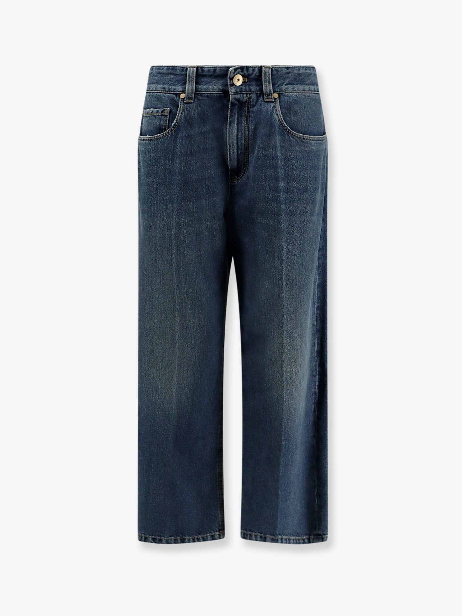 Contemporary Square Jeans — Blue