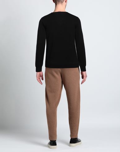 Man Sweater Black Size 3XL Cotton, Wool