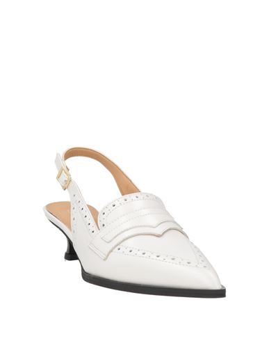 Woman Pumps Off white Size 6 Leather