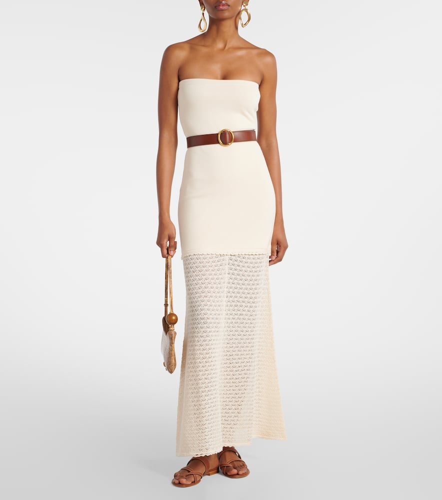 Romy crochet-trimmed maxi dress