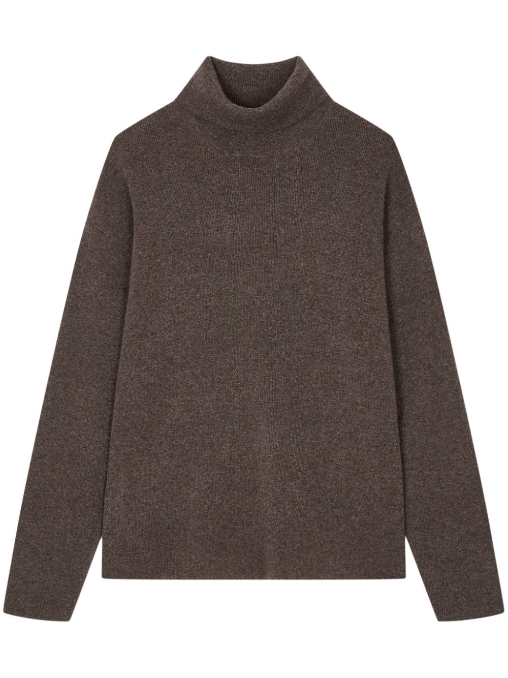 Mélange-effect sweater - Brown