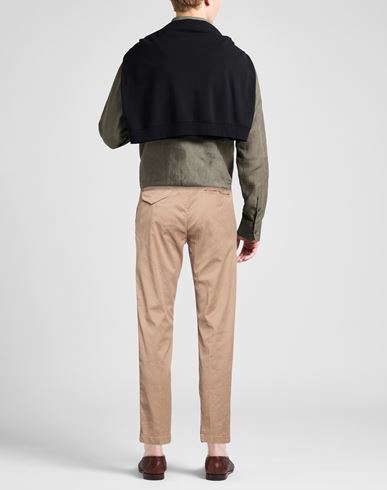 Man Pants Light brown Size 38 Cotton, Tencel, Silk, Elastane
