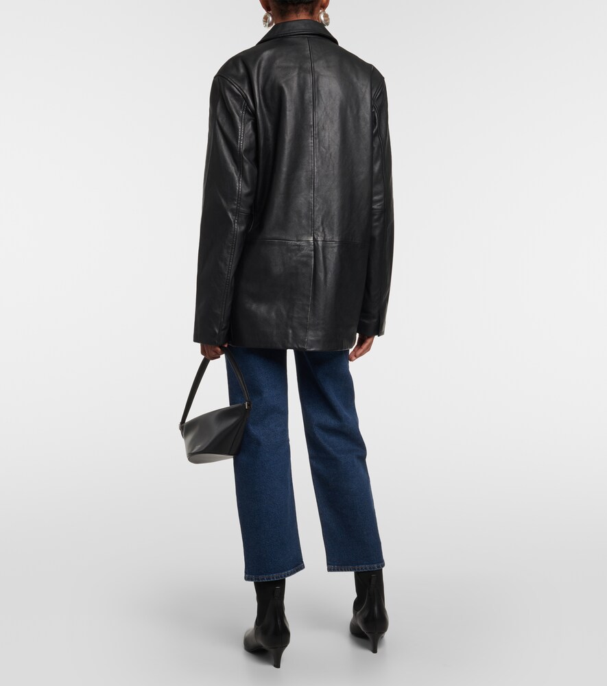 Orla leather blazer