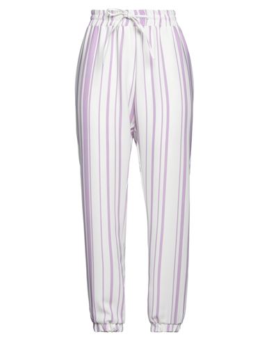 Woman Pants Mauve Size 2 Polyester, Elastane