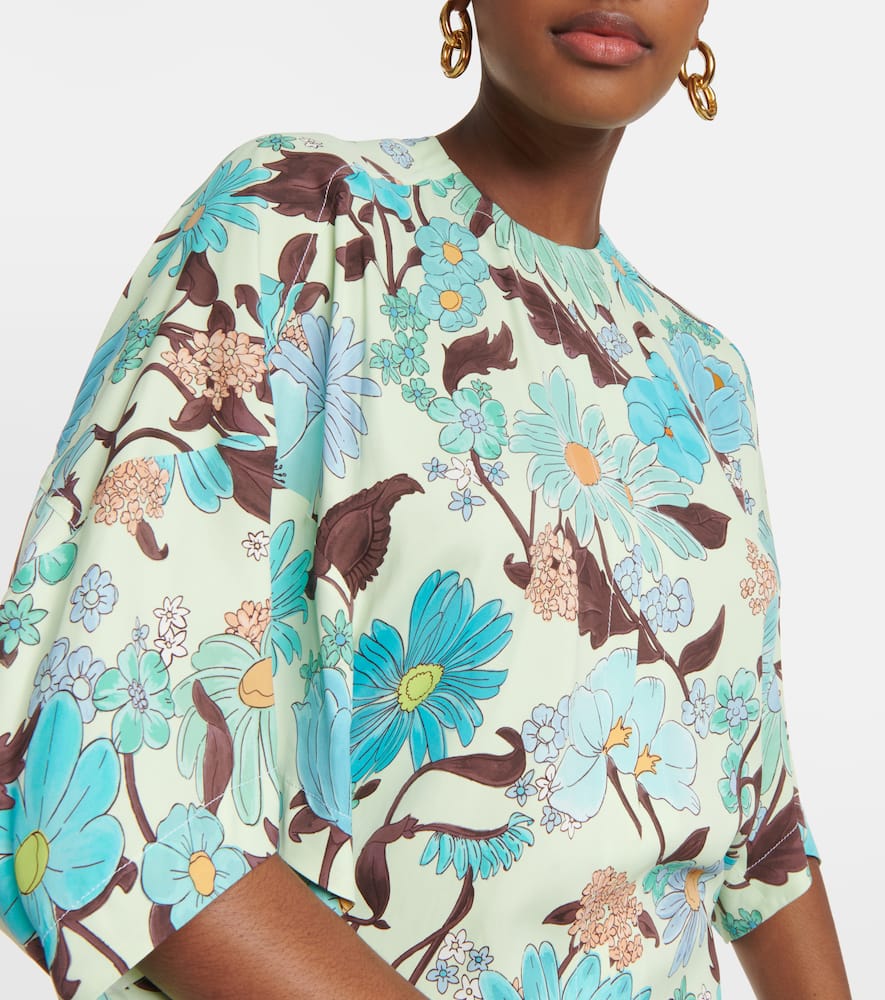 Caped maxi dress