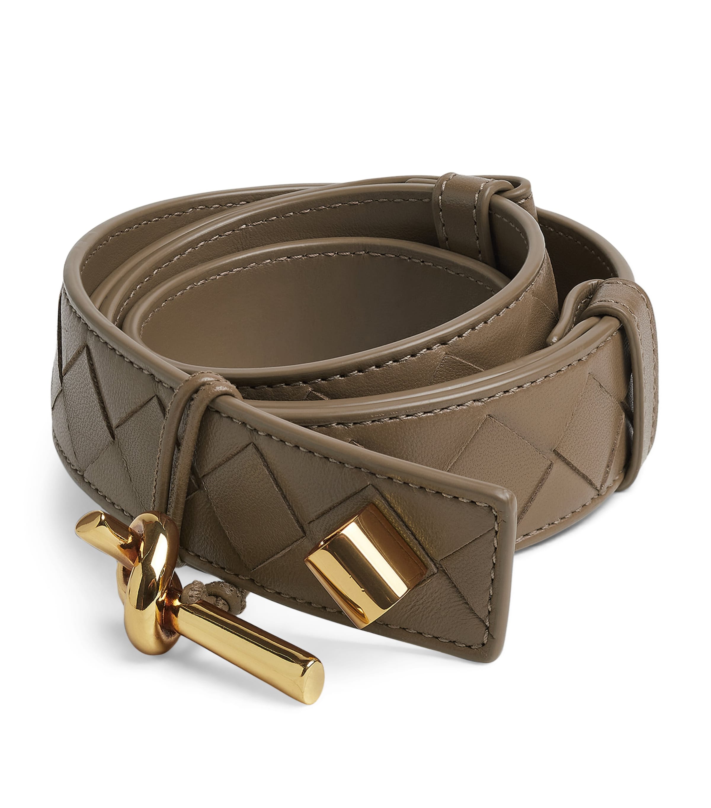 Leather Intrecciato Andiamo Belt