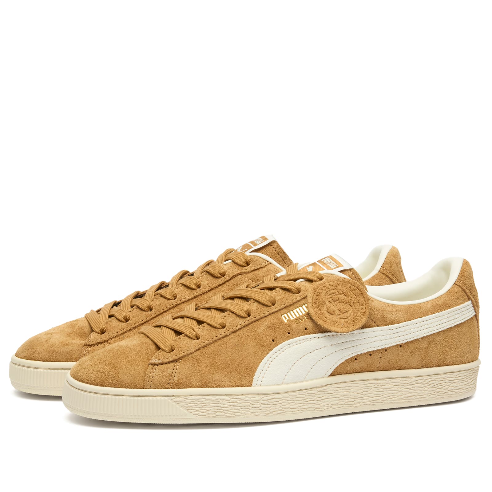 Suede Charles F. Stead IV Sneaker Honey Butter/White