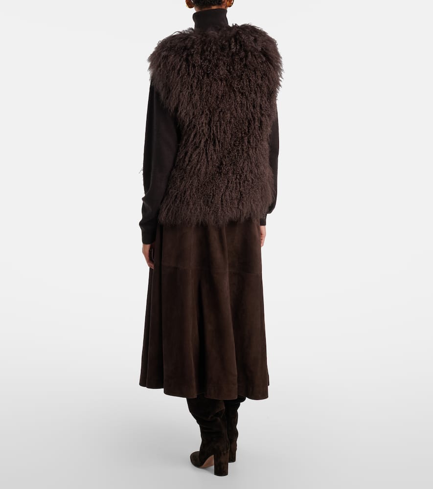 Shearling vest