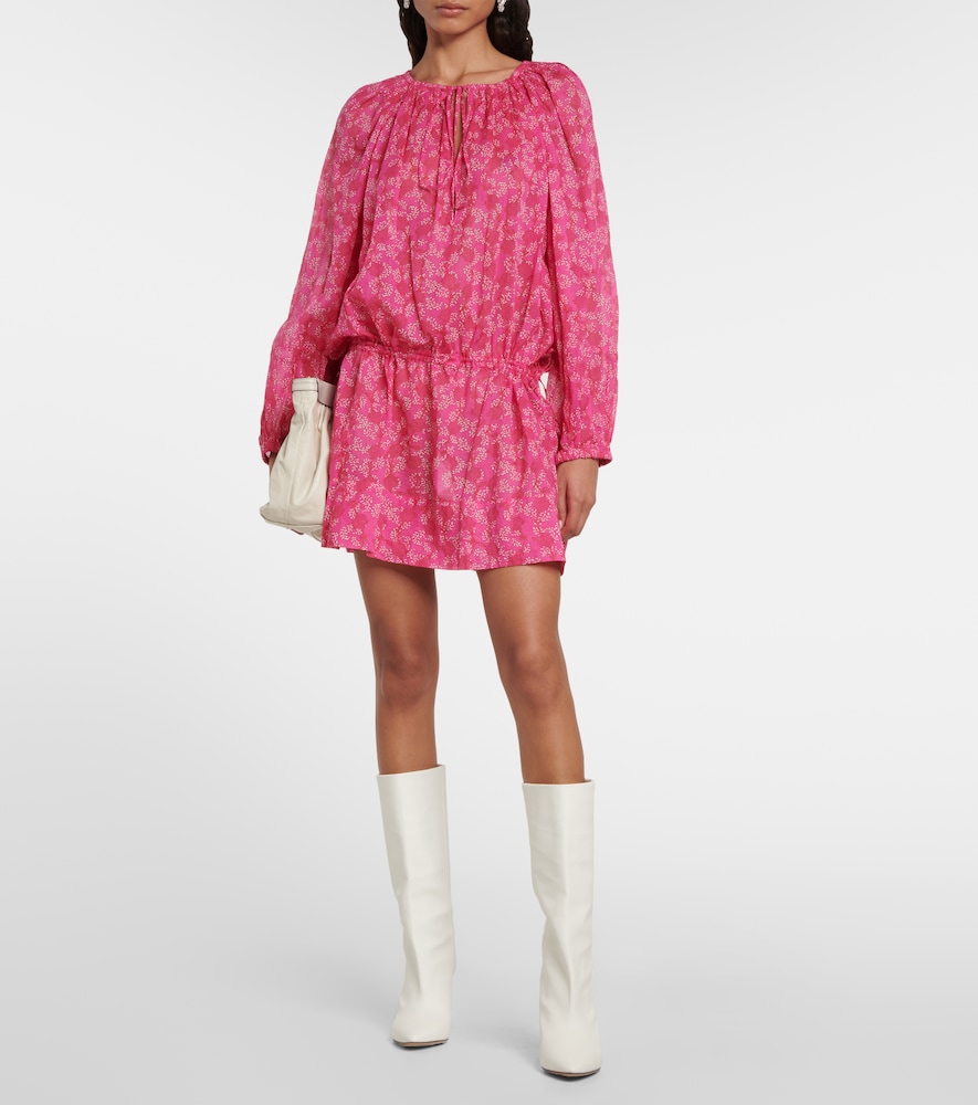 Marant Etoile Parsley floral cotton tunic dress