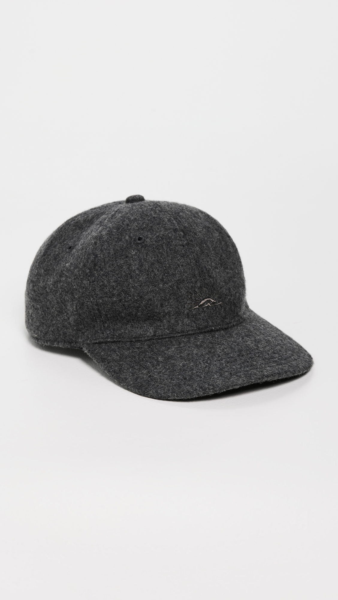Wool Baseball Cap Grey One Size