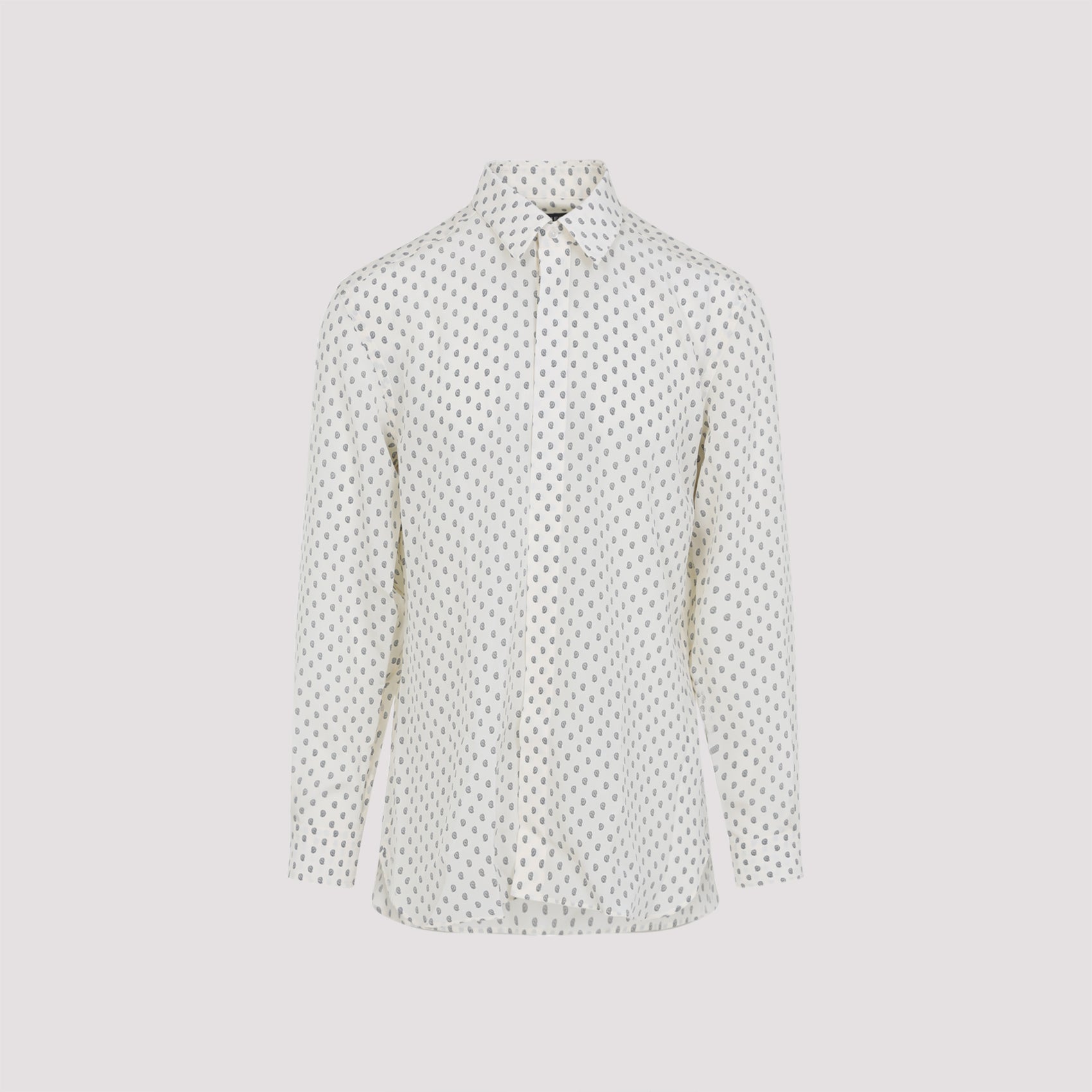 Crepe de Chine Paisley Print Fluid Fit Shirt