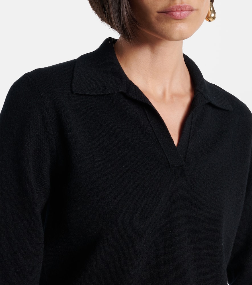 Cashmere polo sweater