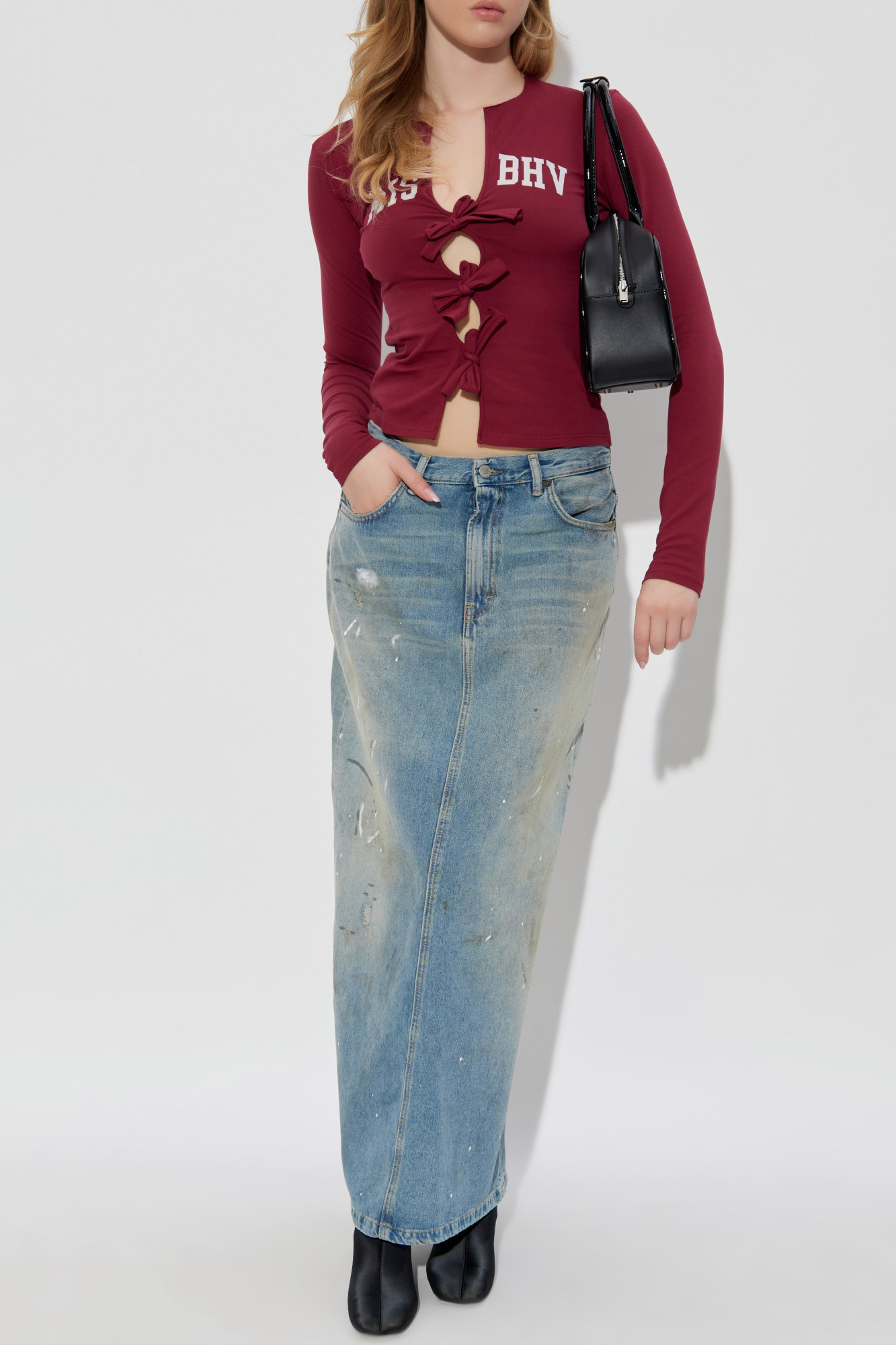 Top With "Z" Logo, Women's, Burgundy