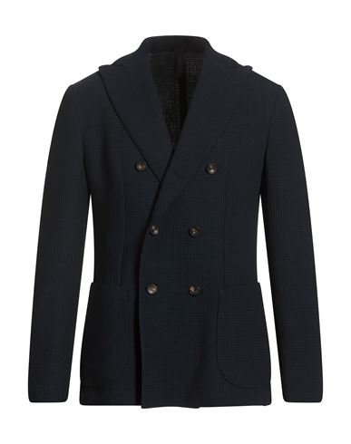 Man Blazer Midnight blue Size 40 Polyester, Wool, Elastane