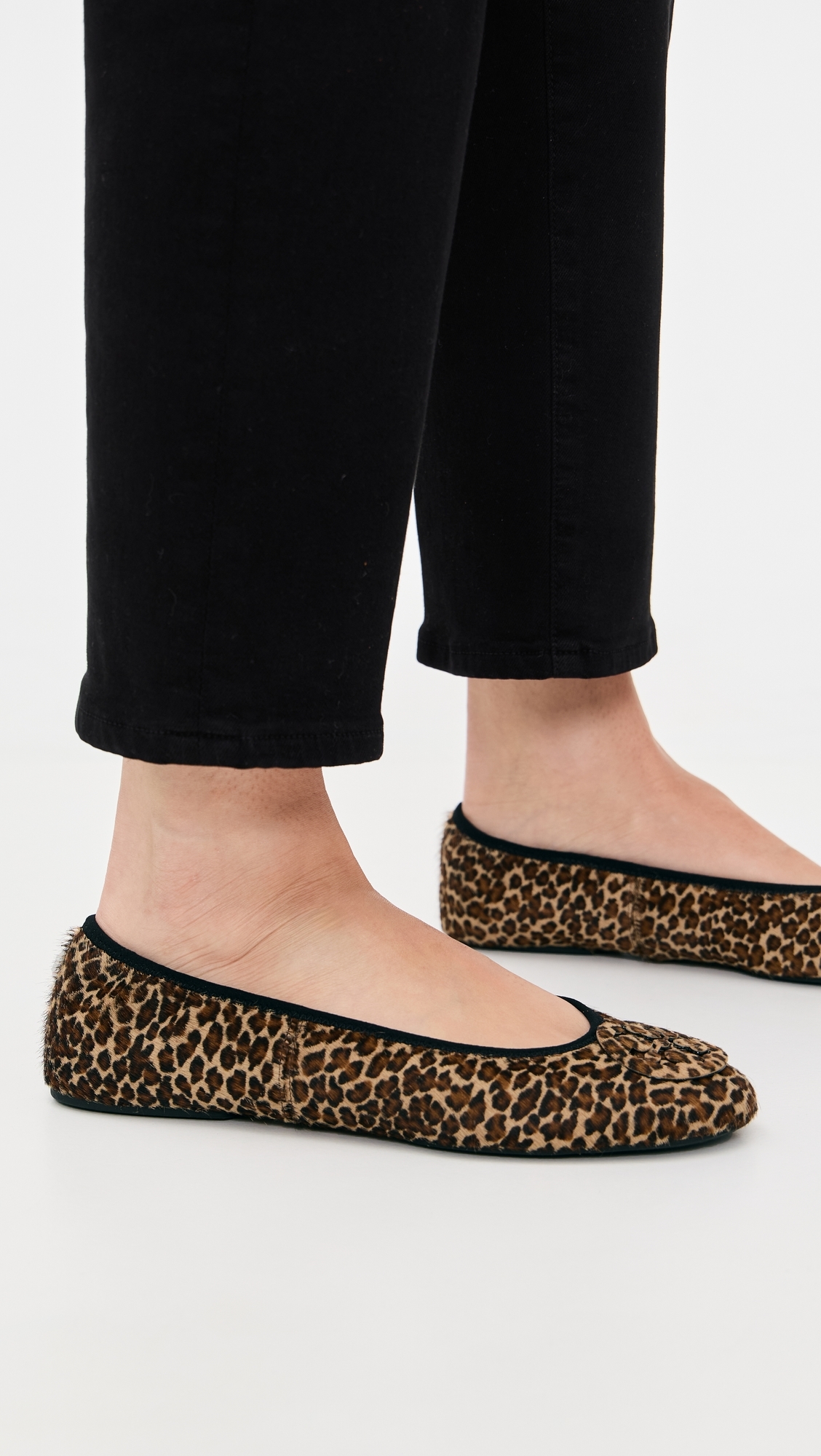 Reva Travel Ballet Flats Leopard Multi