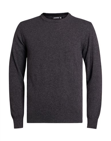 Man Sweater Charcoal Size XXL Wool, Polyamide