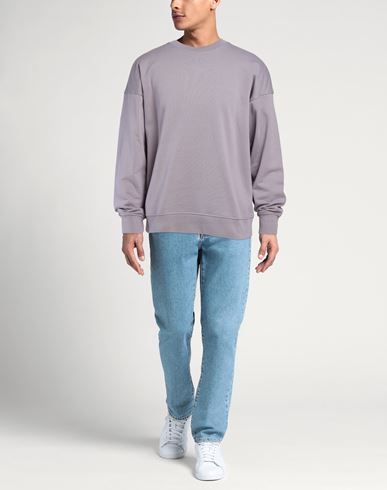 Man Sweatshirt Lilac Size L Cotton