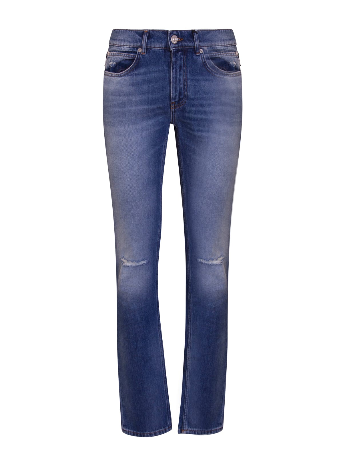 Jeans Con Patch Logo