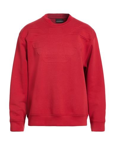 Man Sweatshirt Brick Size L Cotton, Polyester, Elastane