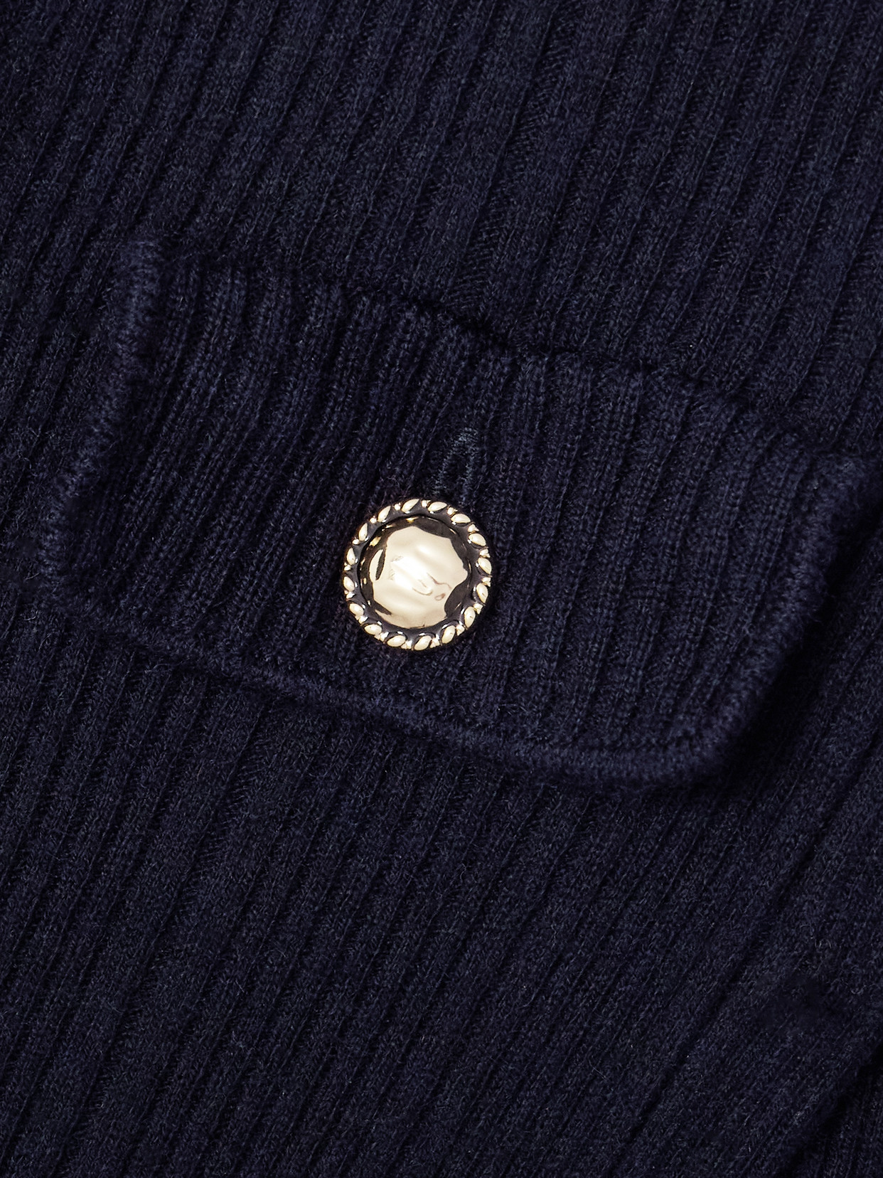 Belted Ribbed-knit Midi Dress - Blue