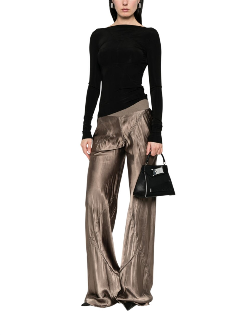 Rick Owens - long sleeve top fitted stretch silhouette