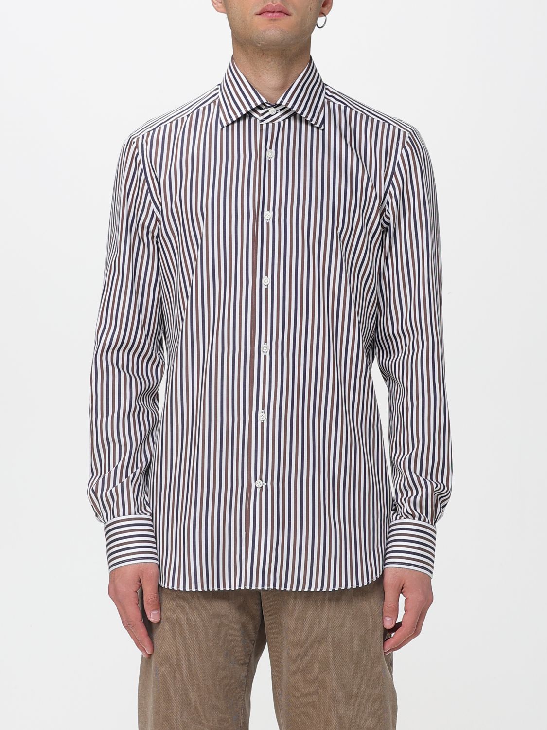 Shirt Men color Brown