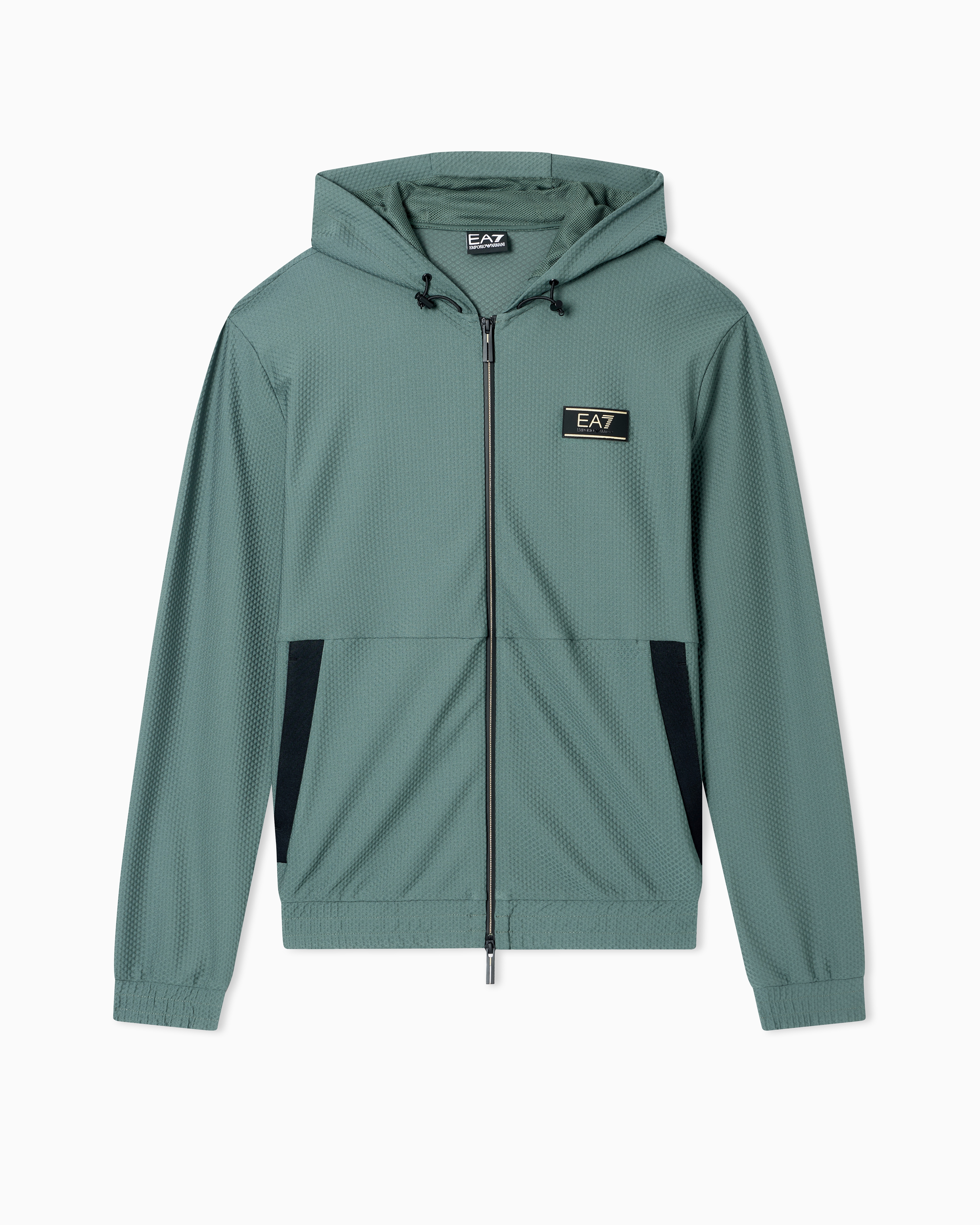 Premium Label technical fabric hooded sweatshirt