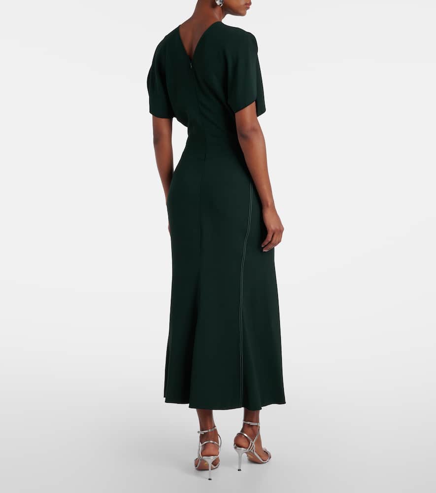 Gathered midi dress