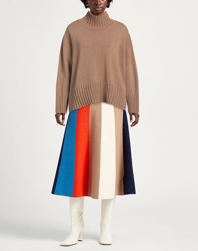 Alpha Studio Woman Turtleneck Camel Size 10 Wool, Viscose, Polyamide, Cashmere