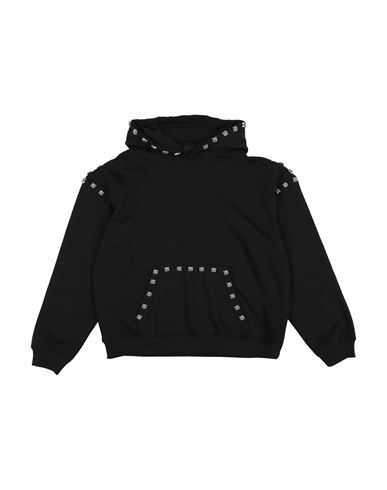 Kid Girl Sweatshirt Black Size 10 Cotton, Polyester