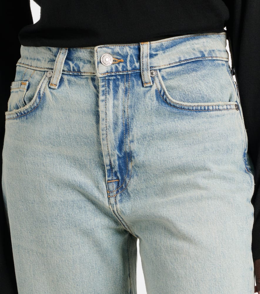 High-rise straight jeans