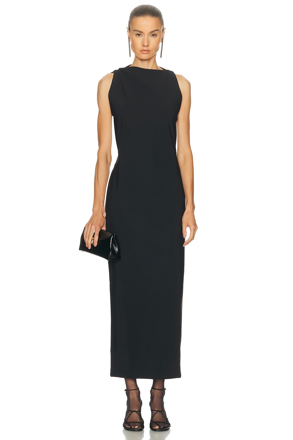 Rohe Open Back Dress in Black - Black. 42 also , 36